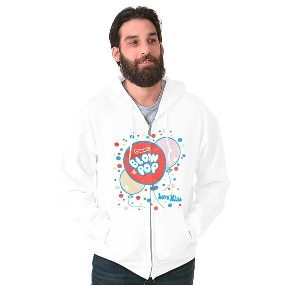 Vintage Candy Logo Love Wins Balloons Unisex Plus Size Zip Hoodie Brisco Brands 4X