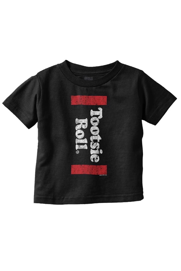 Vintage Candy Logo Retro Tootsie Roll Toddler Boy Girl T Shirt Infant Toddler Brisco Brands 2T