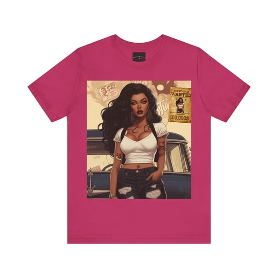 Vintage Candy's Brand of Rebel Flower Women's Short-Sleeve Crewneck TShirt