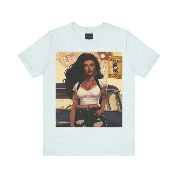 Vintage Candy's Brand of Rebel Flower Women's Short-Sleeve Crewneck TShirt