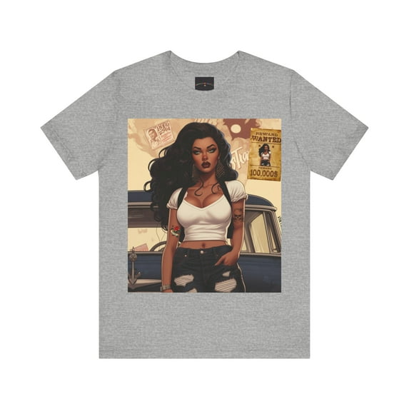 Vintage Candy's Brand of Rebel Flower Women's Short-Sleeve Crewneck TShirt