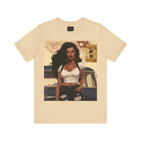 Vintage Candy's Brand of Rebel Flower Women's Short-Sleeve Crewneck TShirt