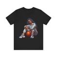 thumbnail image 1 of Vintage Candy's Love & Basketball Graphic Womans Crewneck TShirt, 1 of 7