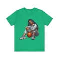 thumbnail image 1 of Vintage Candy's Love & Basketball Graphic Womans Crewneck TShirt, 1 of 7