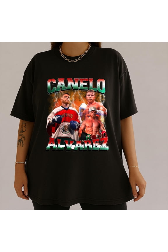 Vintage Canelo Alvarez Bootleg T-Shirt, Retro 90s Boxing Graphic Tee, Funny Gift for Him, Boxer Fan Tee