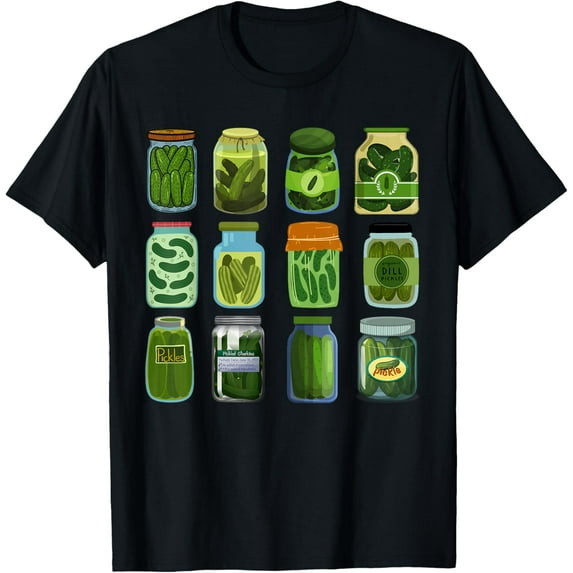 Vintage Canned Pickles Lover Funny Trendy Women Men T-Shirt