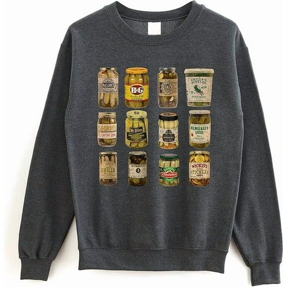 Vintage Canned Pickles Sweatshirt - Pickle Retro Sweater For Pickle Lovers