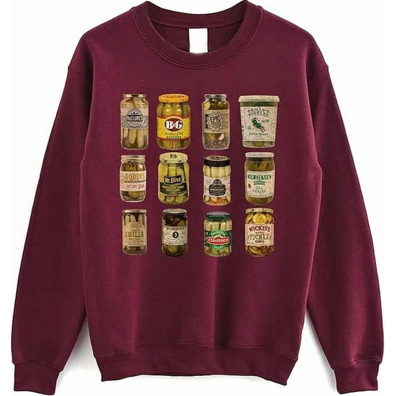Vintage Canned Pickles Sweatshirt - Pickle Retro Sweater For Pickle Lovers