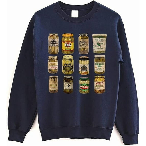Vintage Canned Pickles Sweatshirt - Pickle Retro Sweater For Pickle Lovers