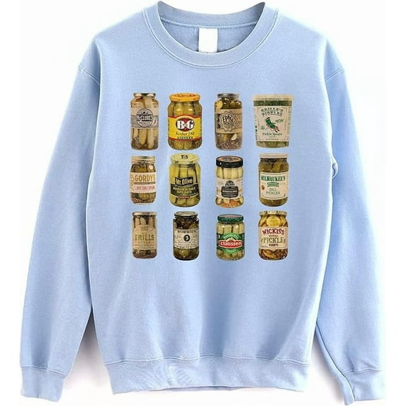 Vintage Canned Pickles Sweatshirt - Pickle Retro Sweater For Pickle Lovers