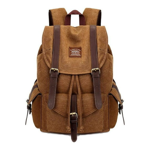 Vintage Canvas Backpack Kaukko Outdoor Travel Hiking Rucksack School Bookbags
