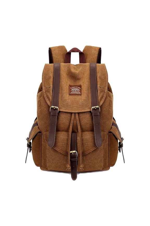 Vintage Canvas Backpack Kaukko Outdoor Travel Hiking Rucksack School Bookbags