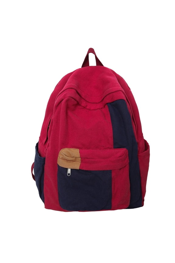 Vintage Canvas Backpack for Women Men Grunge Hippie Boho Patchwork Backpack College Book Bag Travel Casual Daypack for Work School & Travel