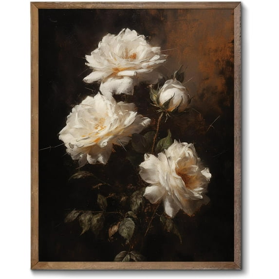 Autumn Landscape Painting Wildflower Fall Canvas Poster Art Print Vintage Rustic Wall Art Retro Farmhouse Wall Decor Aesthetic