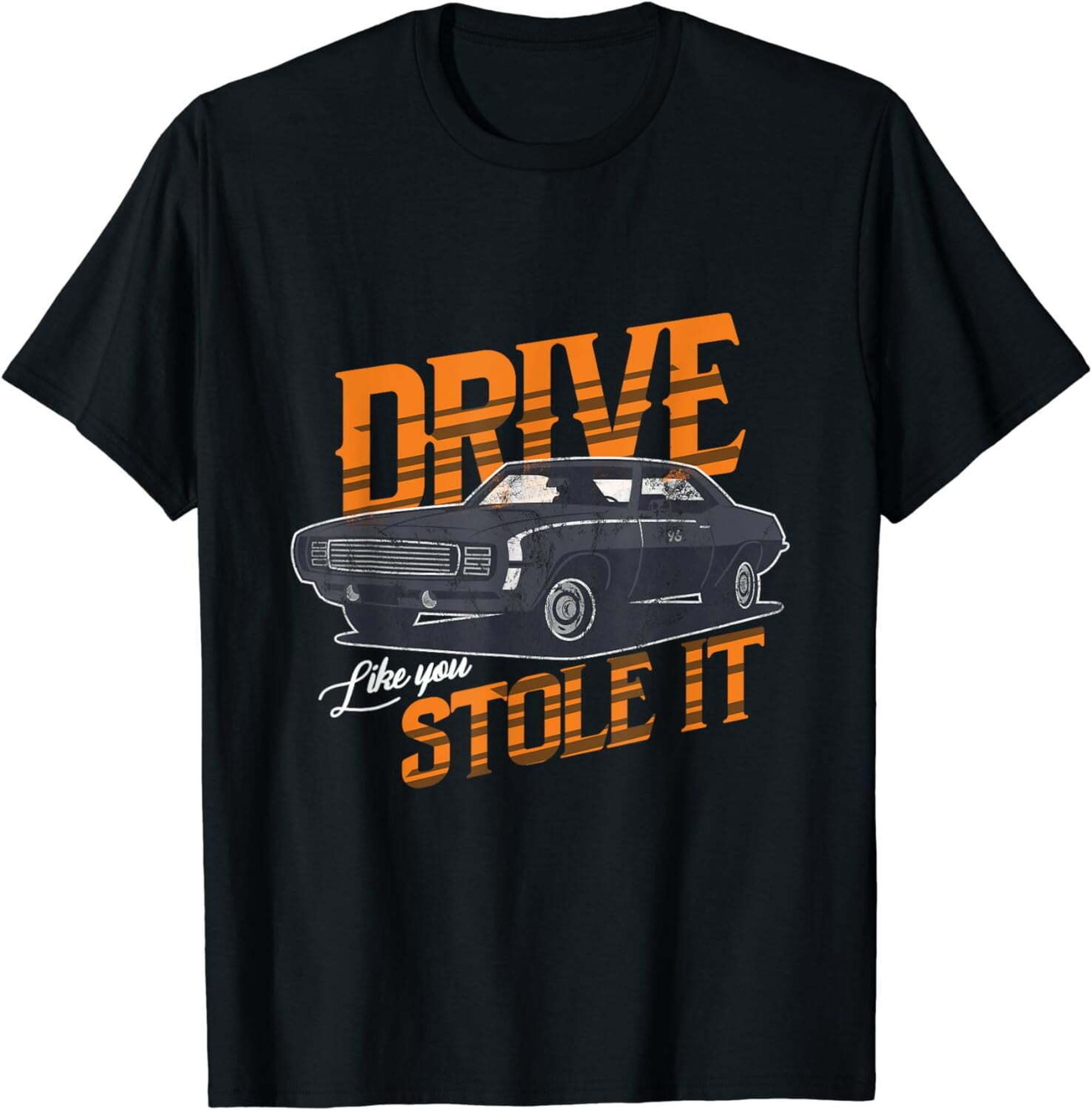 Vintage Car Enthusiast's Hilarious Drive Fast and Furious Tee - Walmart.com