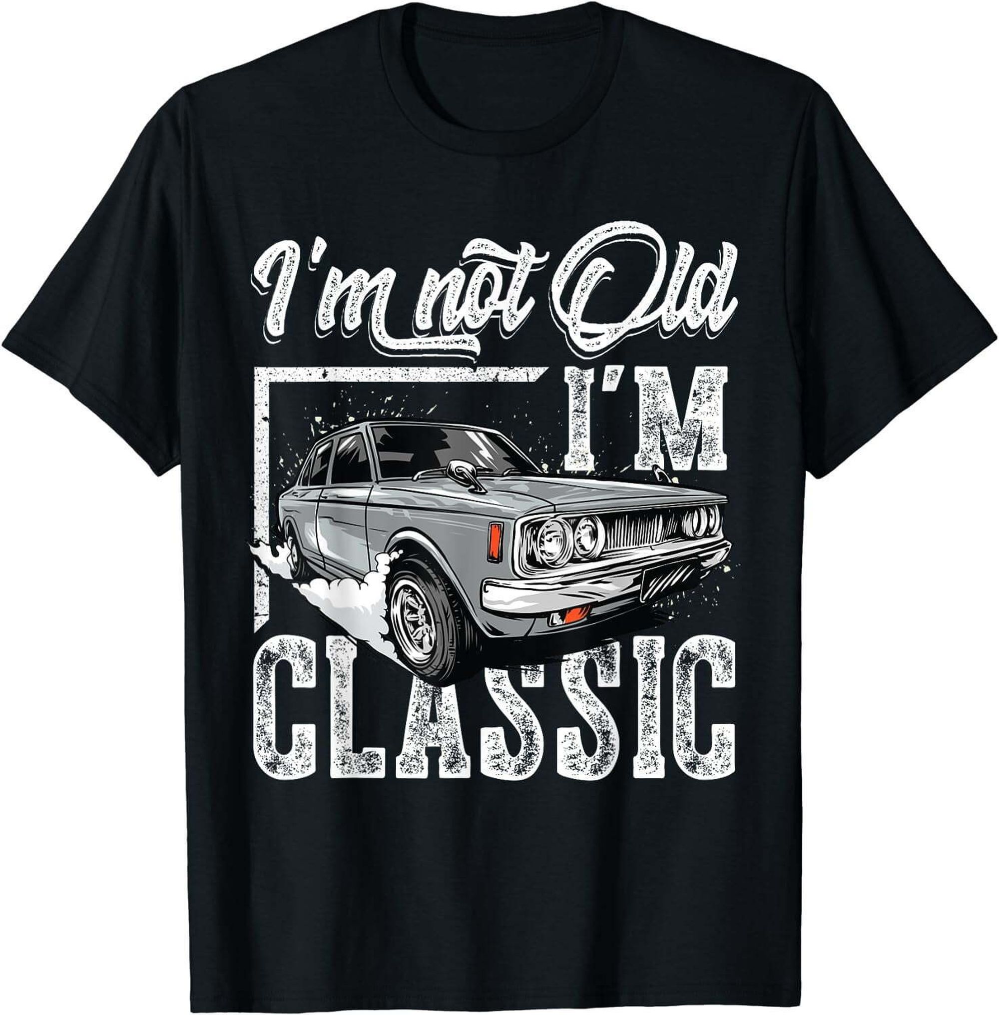 Vintage Car Enthusiast's Retro Tee: Ideal Present for Fathers, Mothers