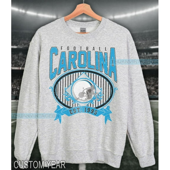 Vintage Carolina Football sweatshirt crewneck, Carolina Football Fan Tee,Ash Grey Color,Size M