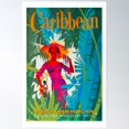 thumbnail image 1 of Vintage Carribean Poster Wall Art, Modern Wall Decor For Living Room Bedroom, 8x12 UNFRAMED, 1 of 3