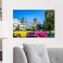 Vintage Cars Photography-14"x14" Canvas Artwork - Multi-Color 20 x 30