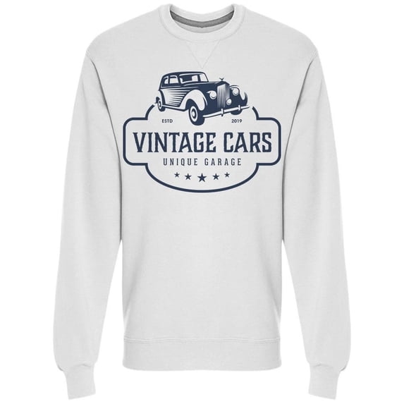 Vintage Cars Unique Garage Sweatshirt Men's -Image by Shutterstock