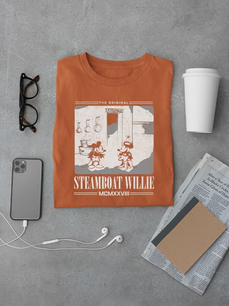 Vintage American Cartoon Print Short Sleeve Shirt main image 1