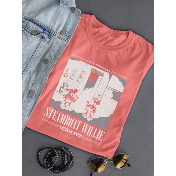 Vintage Cartoon 1928 T-shirt Color Women's -SmartPrintsInk Designs