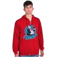 thumbnail image 1 of Vintage Cartoon All American Dad Bod Zip Hoodie Sweatshirt Men Brisco Brands M, 1 of 6