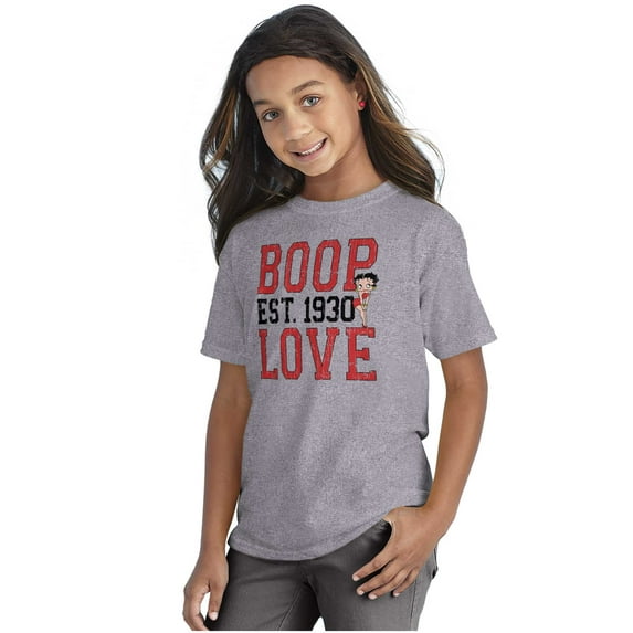Vintage Cartoon Betty Boop Love 1930 Girls Kids T Shirt Tees Teen Brisco Brands M