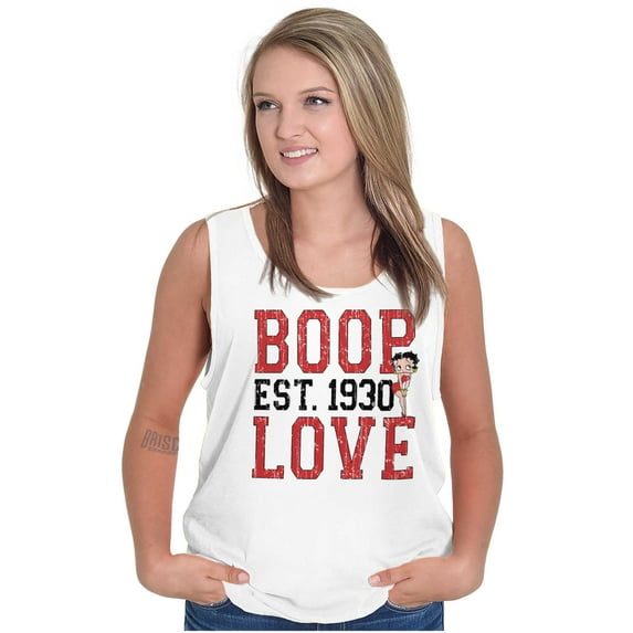 Vintage Cartoon Betty Boop Love 1930 Tank Top Tee Shirt Women Brisco Brands L