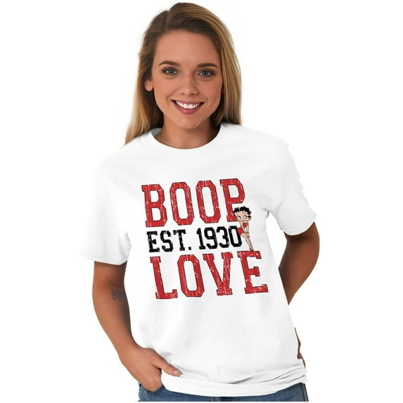Vintage Cartoon Betty Boop Love 1930 Women Plus Size Graphic Tee Tees Brisco Brands 3X