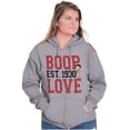 thumbnail image 1 of Vintage Cartoon Betty Boop Love 1930 Women Plus Size Zipper Hoodie Brisco Brands 2X, 1 of 5