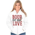thumbnail image 1 of Vintage Cartoon Betty Boop Love 1930 Zip Hoodie Sweatshirt Women Brisco Brands S, 1 of 4