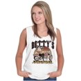 thumbnail image 1 of Vintage Cartoon Betty's Motorcycles Tank Top Tee Shirt Women Brisco Brands S, 1 of 5