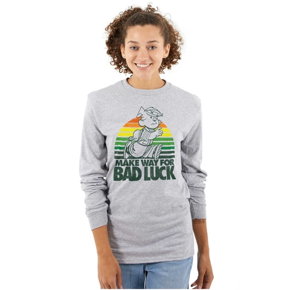 Vintage Cartoon Make Way For Bad Luck Long Sleeve TShirt Men Women Brisco Brands S