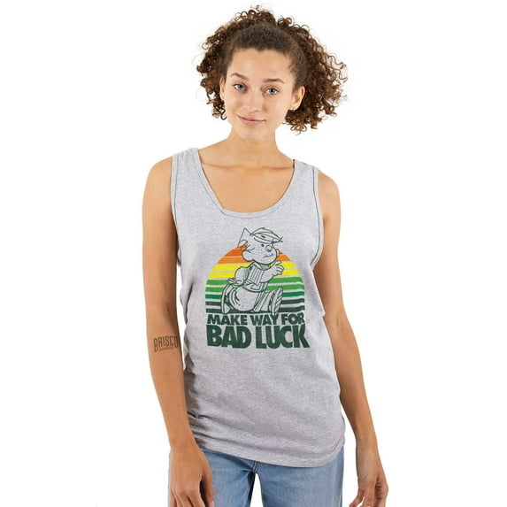Vintage Cartoon Make Way For Bad Luck Tank Top T Shirts Men Women Brisco Brands S
