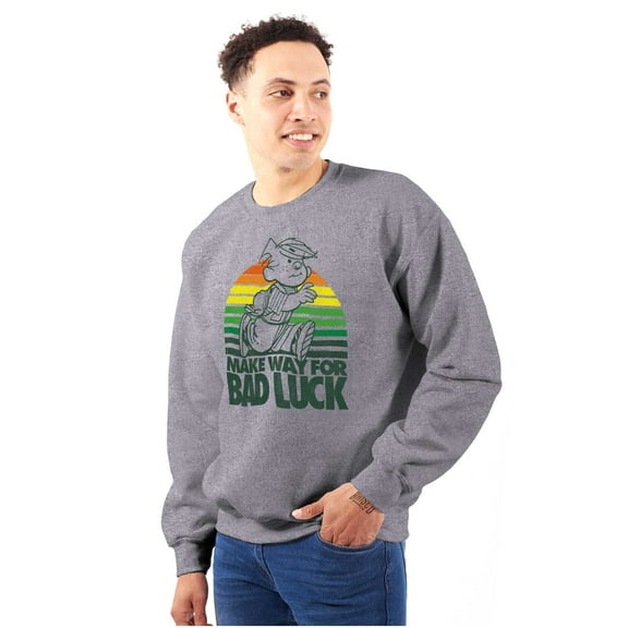 Vintage Cartoon Make Way For Bad Luck Unisex Plus Size Sweatshirt Brisco Brands 3X