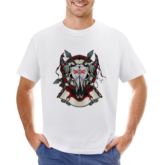 Vintage Cartoon Men’s T-Shirt 100% Cotton Casual Short Sleeve Tops Gift Tee White XL