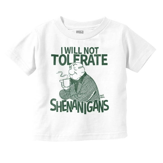 Vintage Cartoon No Shenanigans Youth T Shirt Tee Boys Infant Toddler Brisco Brands 18M