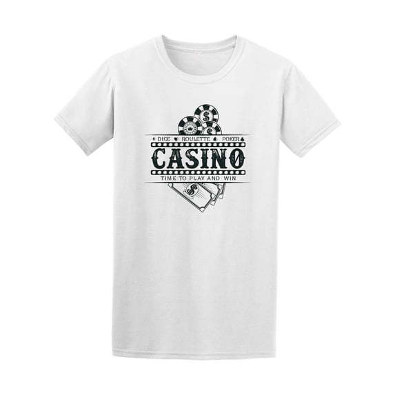 Vintage Casino Logo Graphic Tee - Image by Shutterstock
