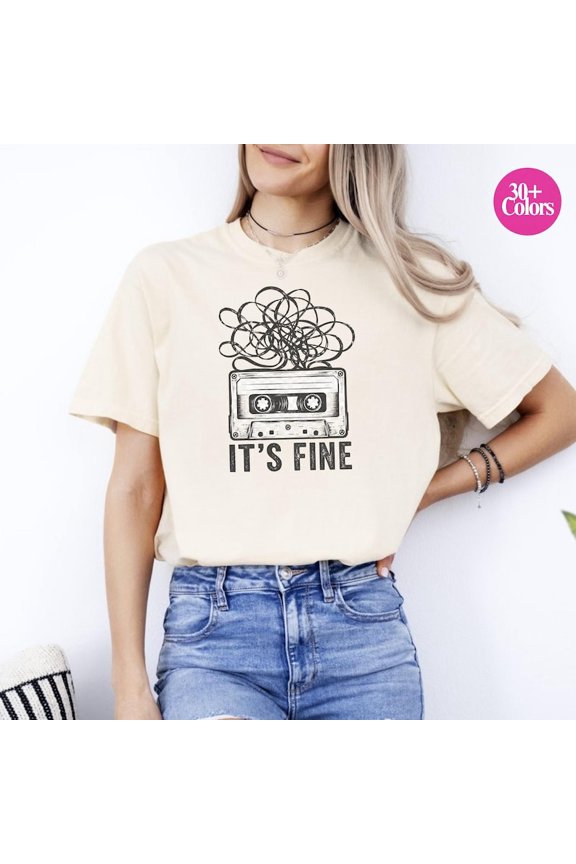 Vintage Cassette Tape Graphic T-Shirt, Retro Music Unisex Tee, Funny Nostalgia Shirt, 80s Inspired Graphic T-Shirt, Gift for Music Lovers