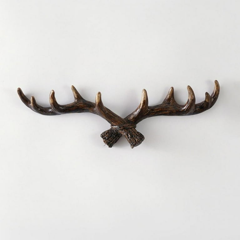 Rustic Cast Iron Wall Mount Deer Antlers Hook Rustic Cast Iron Wall Mount Deer Antlers Hook