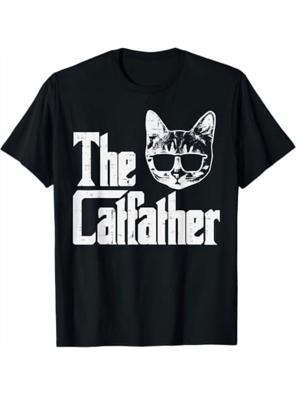 Vintage Cat Dad Life Choose Me Father Day T-Shirt Best Cat Dad Ever Shirt Funny Meow Kitten Pet Lover Gift Tee