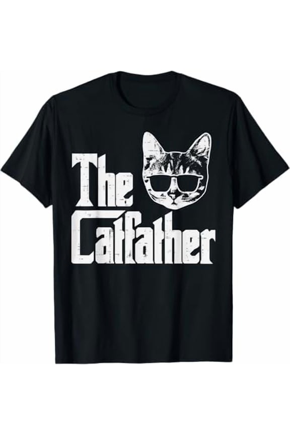 Vintage Cat Dad Life Choose Me Father Day T-Shirt Best Cat Dad Ever Shirt Funny Meow Kitten Pet Lover Gift Tee