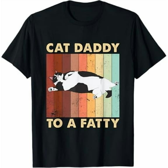 Vintage Cat Dad Life Choose Me Father Day T-Shirt Best Cat Dad Ever Shirt Funny Meow Kitten Pet Lover Gift Tee