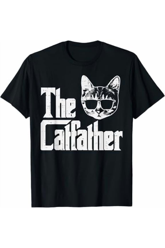 Vintage Cat Dad Life Choose Me Father Day T-Shirt Best Cat Dad Ever Shirt Funny Meow Kitten Pet Lover Gift Tee