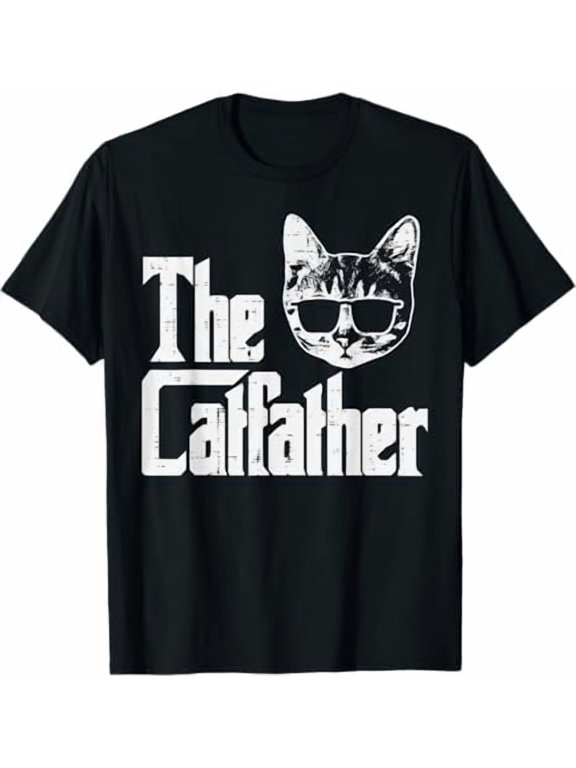 Vintage Cat Dad Life Choose Me Father Day T-Shirt Best Cat Dad Ever Shirt Funny Meow Kitten Pet Lover Gift Tee