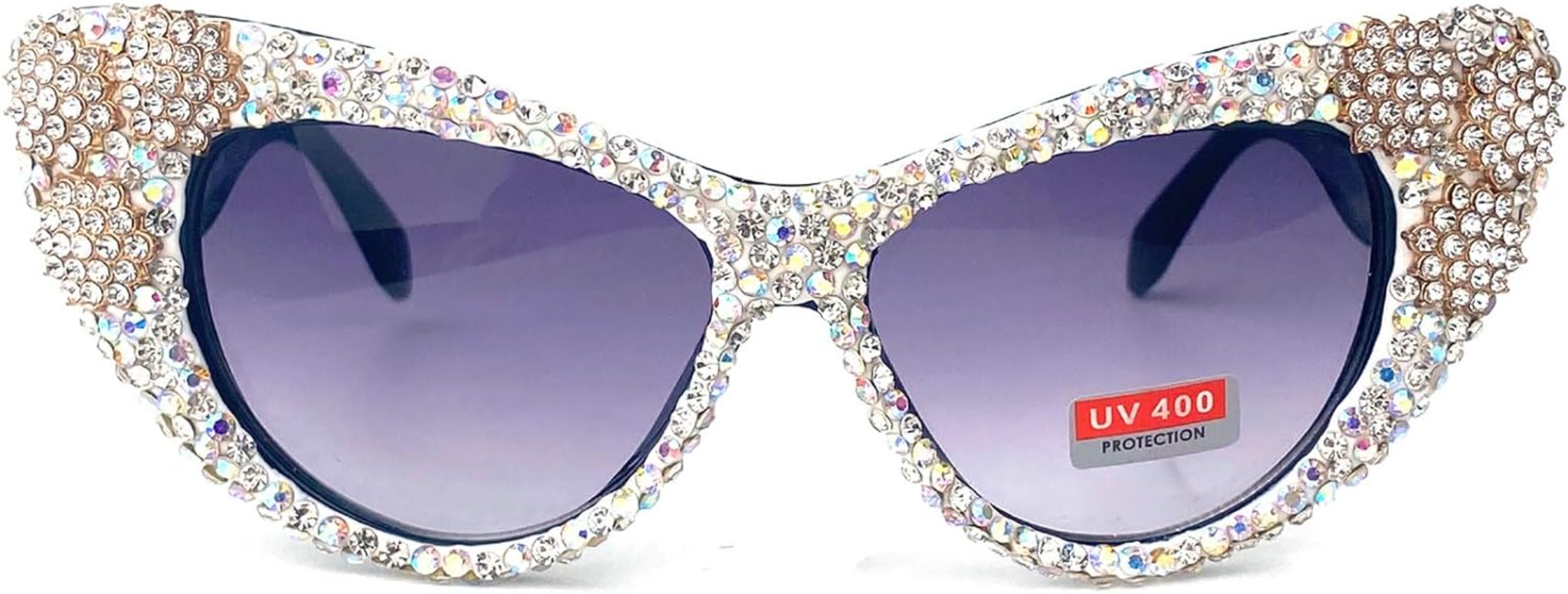 Tassel Cat Eye Sunglasses Rhinestone Fringe Cat Eye Sunnies - Kate Hewko main image 4
