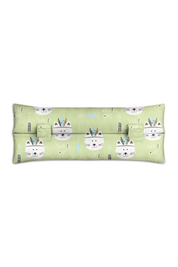 Vintage Cat Illustration Seatbelt Pillow - Post-Surgery Mastectomy & Breast Cancer Recovery Cushion - Soft Car Travel Pad with Funny Cat