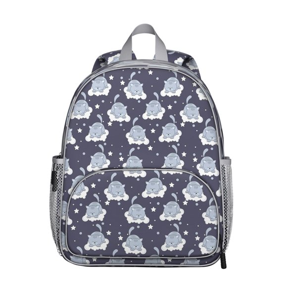 Vintage Cat Illustration Student Backpack – Artistic Watercolor Cat Artwork With Funny Cat Cartoon And Geometric Pattern