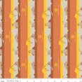 thumbnail image 1 of Vintage Caterpillar® Stripe Orange Cotton Fabric, 1 of 1